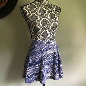 Rue 21 Mini Print Skirt, Small.